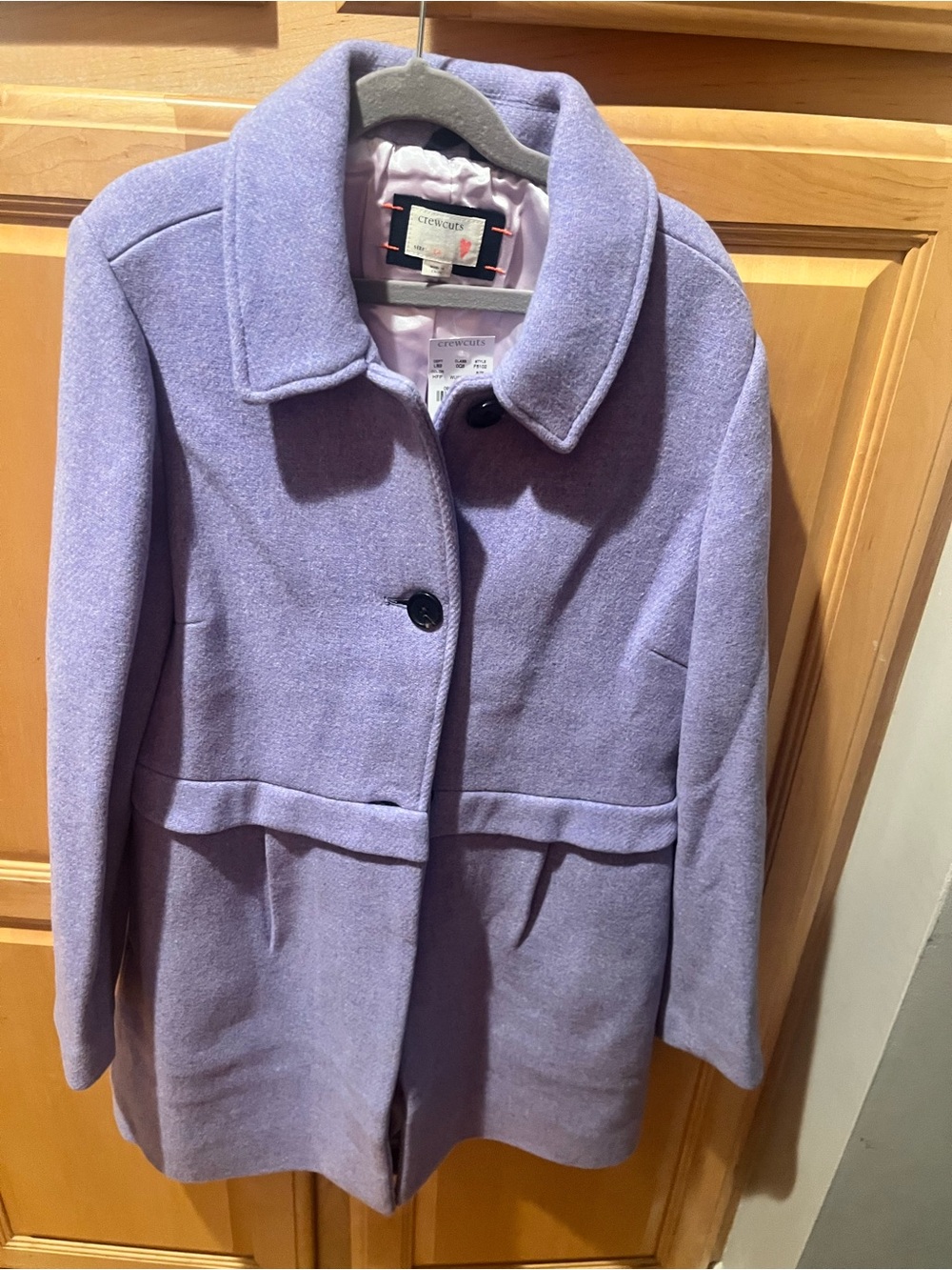 Crewcuts Lavender Wool-Blend Girl’s Coat